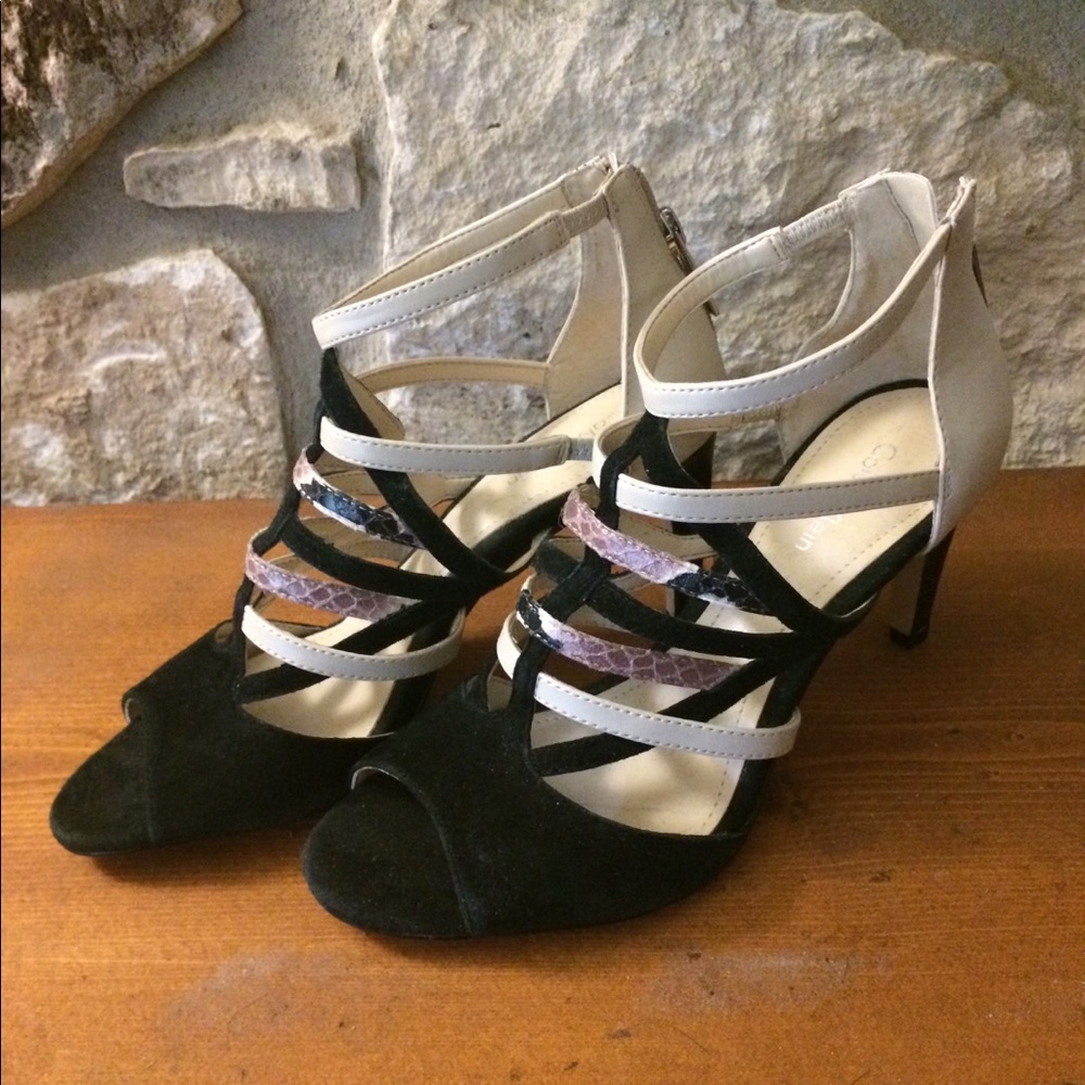 Calvin Klein strappy heels, 5.5M